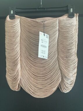 Zara fringed mini skirt